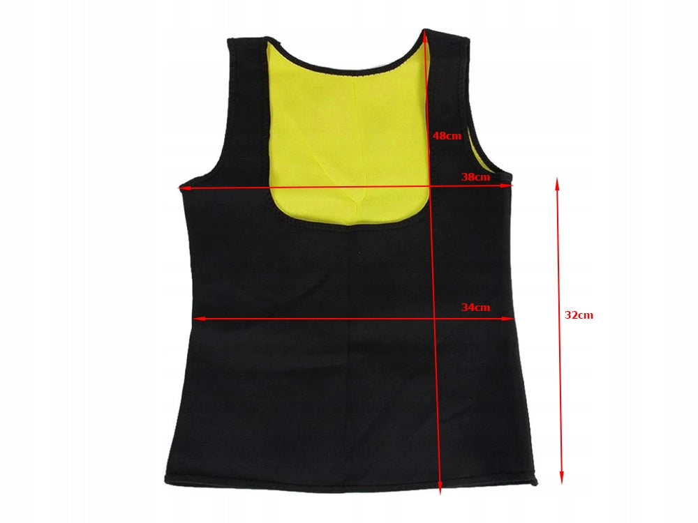 Maiou fitness din neopren dama, Zola®, pentru slabit, negru/verde, marimea L Maiou fitness din neopren dama, Zola®, pentru slabit, negru/verde, marimea L